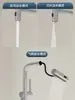 Cor cromada cobre refinado display digital torneira quente e fria cozinha chuva de cachoeira puxar rotativo pia de lavagem de louça pia de furo único torneira