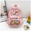 Mochila estampada da moda, mochila escolar para ensino fundamental e médio, mochila de descompressão de grande capacidade, bolsa de estudante fofa da série estampada