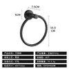 Anillo de acero inoxidable para toallas transfronterizo para baño, colgador de toallas sin taladro, toallero ovalado sin clavos para baño