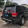 Adequado para 01-12 Old Toyota Sequoia Asa Traseira Asa Esportiva de Teto Modificada para Sequoia com Luzes e Asa de Vento Fixa Perfurada