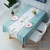 Tapete de Mesa Antiescaldante, Impermeável, à Prova de Óleo, Estilo Ins para Estudantes e Casa, Pad de Mesa Nórdico em PVC, Capa para Mesa de Centro, Personalizável no Atacado