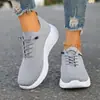 Nuevos Zapatos Deportivos de Running de Moda para Mujer, Estilo Coreano, Tallas Grandes, Zapatos Deportivos, Zapatos Casuales, Zapatos Casuales para Mujer, Parte Superior de Malla Fly-Knit, Transfronterizo