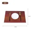 Novo Jogo Americano Estilo Chinês, Jogo Americano de PVC para Mesa de Jantar de Hotel, Jogo Americano Antiderrapante com Isolamento Térmico, Jogo Americano para Tigela, Jogo Americano Lavável de Secagem Rápida para Chá, Sensação de Alto Padrão