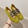 Bailarinas primavera y otoño zapatos planos Mary Janes mujer simple lujo ligero 2026 cruzado suela blanda con apertura superficial súper suave