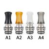 510 Largo Acero Inoxidable + Plástico Acrílico Pom Pei Pajita Conector Único Goteo