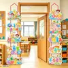 Arranjo de Cena Dia das Crianças Arranjo de Sala de Aula de Jardim de Infância Decoração Arranjo de Portão Penduricalhos Atmosféricos Pendurados na Porta da Loja