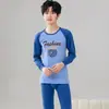 Ropa de Otoño para Niños y Pantalones Largos Ropa Interior Térmica de Algodón Puro para Jóvenes Suéteres de Algodón para Niñas Pijama para Estudiantes de Secundaria y Preparatoria