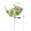 Rama de hibisco de simulación crisantemo de belleza pequeña material de diseño de lugar de boda atuendo suave bolsa de materiales caja de flores con flor flor de seda peonía