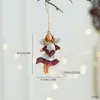 Bestseller transfronterizo: Ángel de resina pintado estilo vintage, adorno de niña retro, decoración colgante para árbol de Navidad, decoración para escaparate, regalo pequeño
