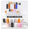 Fabricante en stock Botella de aceite esencial marrón 3 ml / 15 ml Botella con bola de rodillo Vidrio marrón Transparente Subenvasado cosmético Botella vacía