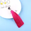 Fecho Lagosta Borla Franja Longa 14CM Penduricalho de Carro Penduricalho de Bolsa Nó Chinês Joias DIY Borla de Pedras Preciosas Joias