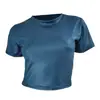Kikuu Transfronterizo Rusia Aliexpress 2026 Amazon Top Corto Sexy Camiseta de Cuero Sintético 4 Colores Ebay