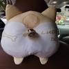 Caixa de Lenço de Carro Engraçada com Bumbum de Corgi Pendurada Criativa Fofa Decoração de Interior de Carro Suprimentos