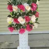 Nuevo guía de camino de flor de carretera de 42 cabezas columna romana de boda guía de camino columna romana de plástico estilo boda cesta de flores para celebración de inauguración