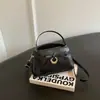 Bolsa de mão da moda estilo coreano 2026 outono nova bolsa feminina, bolsa de ombro com laço fresh, bolsa transversal estilosa