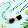 Nuevo Estilo Tejido Creativo Cadena para Gafas Amazon Colgante Cuello Lujo Ligero Gafas de Sol Gafas Cuerda Anticaída Cordón Accesorios Colgante Pecho