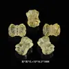 Cristal Amarelo Piezoelétrico Contas Espaçadoras de Lua e Coração Acessórios para Joias DIY Artesanato Feito à Mão Acessórios Espaçadores de Contas