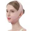 Mascarilla facial física en forma de V de tejido hipoalergénico que se adapta uniformemente al rostro, calma la piel facial y es adecuada para uso doméstico como mascarilla moldeadora.