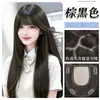 Peluca de rollo de huevo estilo coreano para mujer, larga, rizada, voluminosa, aspecto natural, invisible, no necesita red para el cabello, hace que la cara parezca más pequeña, pieza de peluca realista
