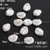 Contas Irregulares Barrocas Iridescentes com Furo Reto de ABS Rosqueadas Irregularmente Semelhantes a Conchas Pérolas de Imitação Materiais para Joias Artesanais DIY