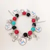 Pulseras de Equipo MLB Texas Florida Astros Rangers Marlins Warriors Pulseras de Cuentas para Fans