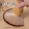 Escova de Poeira Extra Grande de Madeira Maciça de Alta Qualidade Varredora de Manicure Escova de Varredura para Pré-Processamento Estilo Russo Escova de Poeira com Cerdas Macias Ferramenta para Unhas