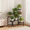 Soporte para Flores para Sala de Estar, Estante de Almacenamiento de Piso para Interior y Balcón, Soporte de Exhibición para Macetas y Plantas Suculentas