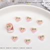 Celebridade da Internet Desenho Animado Fofo Acessórios para Nail Art Laço 3D Coração Balão Resina Strass Decorações de Unha Vestíveis DIY