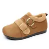 Nuevos Zapatos de Algodón Planos Cálidos con Forro de Felpa para Mujer Estilo Retro Suela Gruesa Antideslizante Botas de Nieve Birkenstock para Mujer Zapatos de Mujer con Hebilla