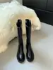 Otoño/Invierno 2026 Botas Altas de Tacón Bajo Botas por Encima de la Rodilla Botas Largas para Mujer Botas de Media Pierna Tipo Caballero