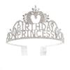 Corona de Fiesta de Princesa de Cumpleaños con Letras Exageradas Europeas y Americanas Transfronterizas con Pedrería
