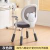 Silla de tarea de cuatro patas para niños, respaldo de oso, escritorio, silla de escritura, silla de escritura para niños para el hogar