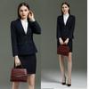 Conjunto de Traje Rayado en Stock para Mujer, Atuendo Profesional Estilo Ejecutivo, Traje de Negocios, Ropa Formal para Entrevista, Traje de Falda