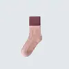 Meias de Cashmere para Crianças Inverno Engrossadas Quentes Meninos e Meninas Meias com Forro de Lã Meias de Pelo de Coelho Meias Infantis Bebê Outono e Inverno Meias de Lã