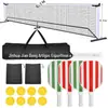 Estrutura de Rede Portátil Padrão para Pickleball Conjunto Especial de Pickleball Esportes ao Ar Livre Treinamento Linha de Posicionamento de Quadra de Silicone