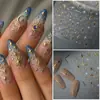 Adesivos de Unha Estrela de Seis Pontas com Folha de Ouro e Tecnologia Composta de Gelatina, Adesivos de Unha Adesivos Imitação de Strass, Decorações de Unha Transfronteiriças Céu Estrelado