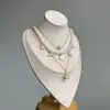 Collar de Concha Estrella de Mar Perla Estilo Bohemio para Mujer Lujo Ligero Elegante Gama Alta Cadena de Clavícula Multicapa Accesorios de Vacaciones