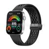 Para Huawei Watch Fit3 Pulseira de Silicone Huawei Fit3 Dobradura Magnética Fivela Silicone Orifício Respirável Pulseira
