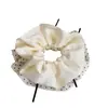 Goma para el pelo de lunares de doble cara estilo coreano para abdominales para mujer, Elegante liga para el pelo estilo francés, Cuerda para moño, Accesorio para el pelo