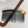 Pente de Plástico Simples Acessório de Cabelo Estilo Coreano Pente Versátil Grampo de Cabelo Imitação Liso Pente de Dentes Finos Acessório de Cabelo Atacado em Estoque