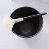 Herramientas Negras para el Cuidado de la Piel, Cepillo de Lana, Pasta Limpiadora, Limpiador Facial Espumoso, Cepillo Espumoso, Brocha para Mascarilla, Espátula, Bol