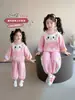Conjunto de Ropa para Niñas Primavera y Otoño 2026 Nueva Moda Ropa de Otoño para Niños Conjunto de Dos Piezas Súper Lindo para Bebés