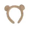 Diadema de felpa antideslizante para mujer, diadema para el pelo, accesorios para el pelo, máscara facial de dibujos animados linda nueva