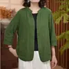 Nuevo cárdigan jacket de moda elegante para mujer de talla grande, manga tres cuartos, holgado, versátil, adelgazante, para principios de otoño de 2026