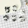 Accesorios de Resina DIY de Dibujos Animados Gaviota Blanca y Negra Pegamento Cremoso Pasador Funda de Teléfono Hebilla de Zapato Llavero Colgante Accesorios