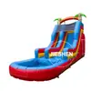 Resbaladilla Inflable de Selva Tropical, Resbaladilla Acuática Exterior con Piscina para Niños, Instalación Inflable con Forma de Dibujos Animados