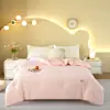 Edredón blanco de proteína de soja al 30% Clase A, edredón grueso de invierno jacquard de fibra de soja para ropa de cama de dormitorio de primavera y otoño, venta al por mayor
