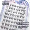Cílios Postiços Naturais Estilo Raposa Sem Cola Ying Li'Er, Realistas e com Aparência Natural, Alongados nos Cantos Externos, Cílios Raposa Inclinados Estilo Mangá