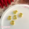 2025 Ano Novo Fortuna Arte de Unha Joias de Liga Saco da Sorte Nó Chinês Peixe Dourado Lingote Moeda de Metal Acessórios para Broca de Unha