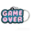 Llavero Colgante de Goma Suave de PVC Decoración para Mochila Dibujos Animados Juego Llavero Accesorio para Llavero Creativo